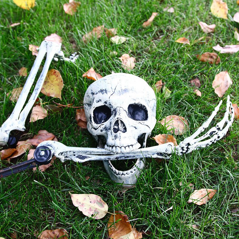 Halloween skeleton decoration set with ghost festival props