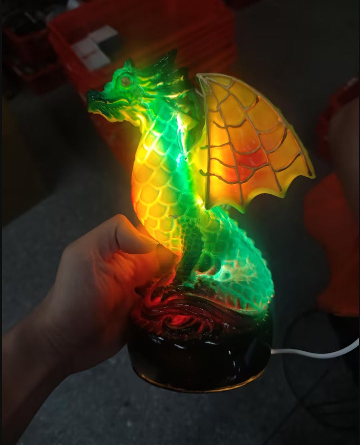 3D animal desk lamp showing color-changing light