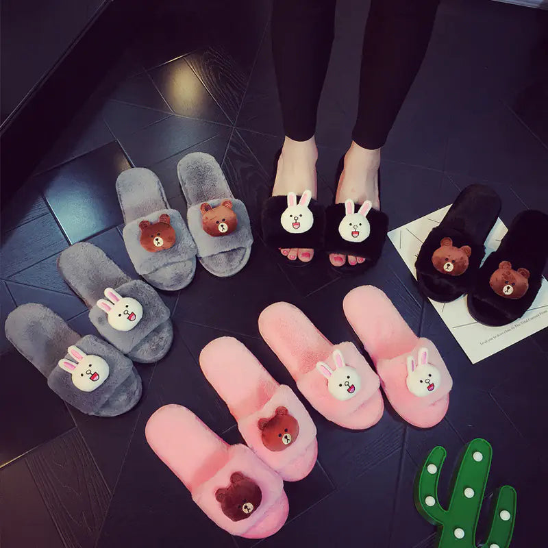 Non-Slip Warm Slippers for Home Use