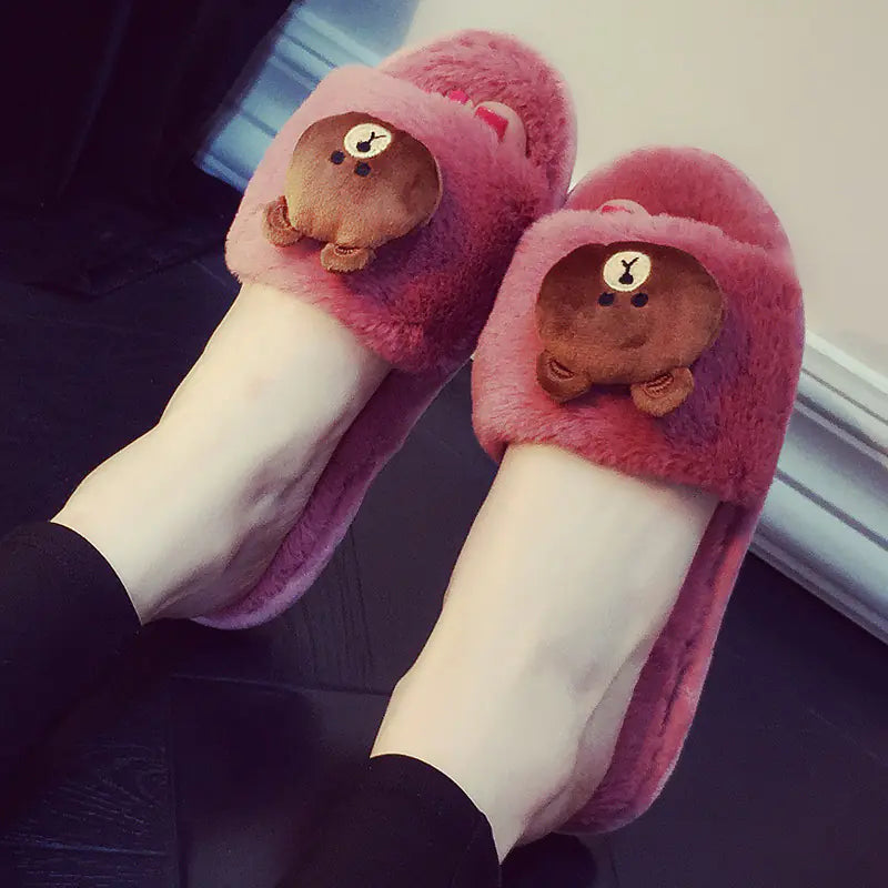 Non-Slip Warm Slippers for Home Use