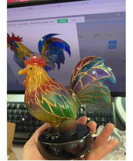 3D animal desk lamp featuring hen design