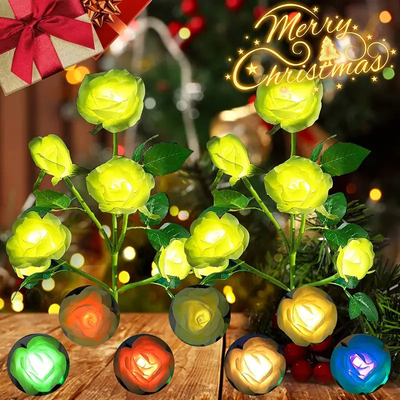 Color-Changing Solar Garden Roses front view showing vibrant petals