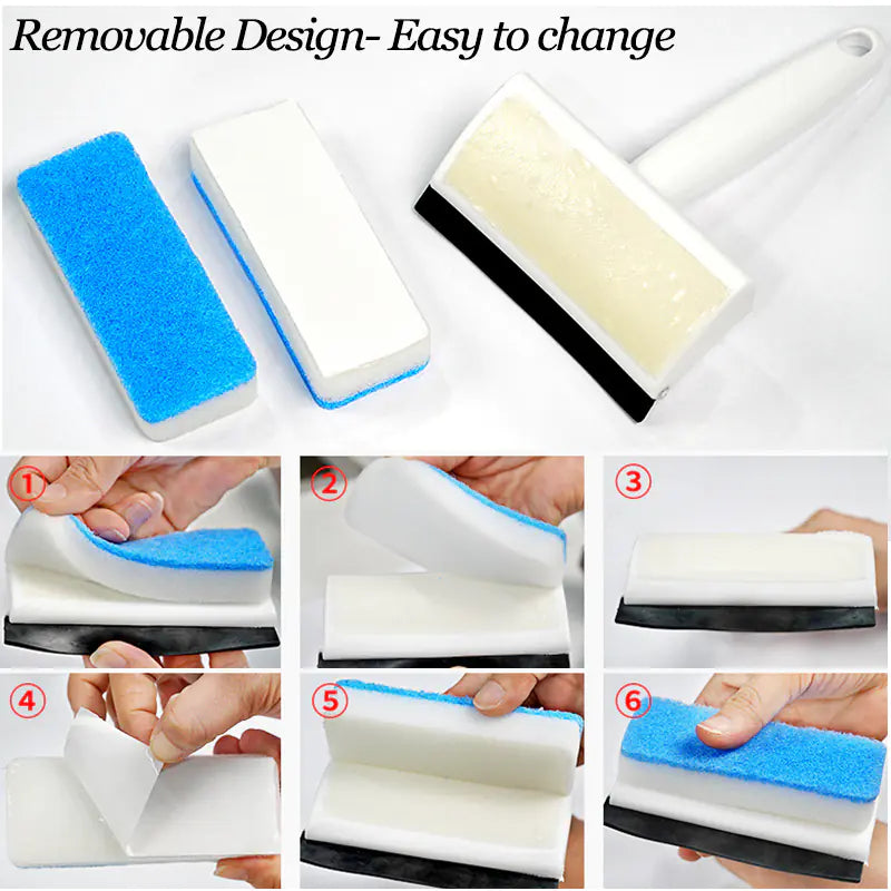 Detachable Multifunctional Glass Window Cleaner Squeegee