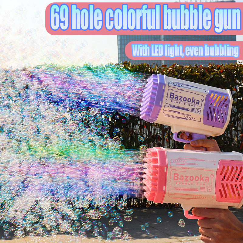 bubble gun toy for kids showing soap solution compartment