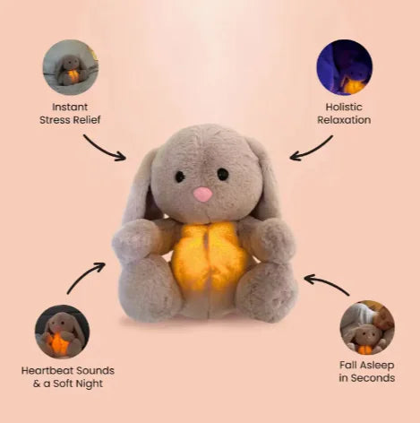 Breathing Bunny Plush Toy lightweight and portable design
