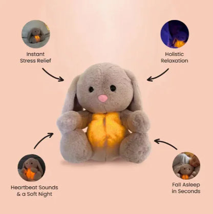 Breathing Bunny Plush Toy lightweight and portable design