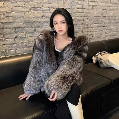 Korean Style Women's New Fur Coat