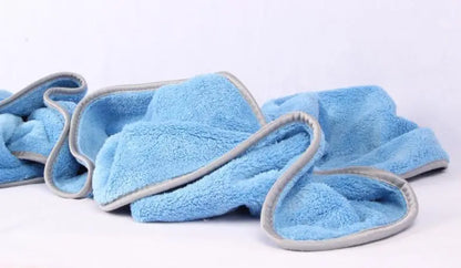 Microfiber Car Wash Towels Double Drying Microfibre Care Detailing Auto Cleaning Super Absorbent Cloth