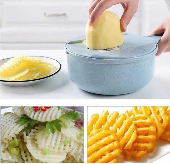 8 in 1 vegetable slicer grating carrots and onions