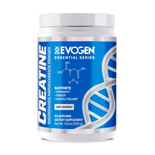 Evogen Creatine Monohydrate Powder - Micronized Creatine for Women & Men | Pure Creatine Powder Supplement for Strength Power & Recovery | Unflavored | 60 Servings