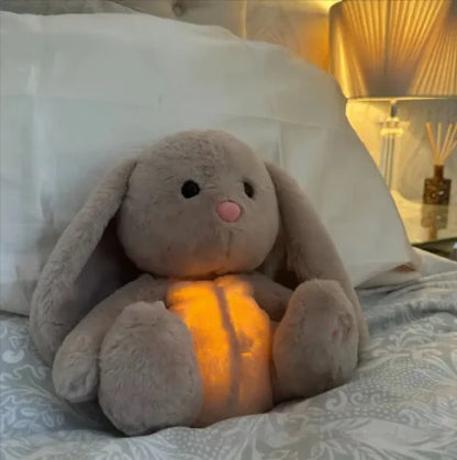 Breathing Bunny Plush Toy front view showing soft, cuddly design