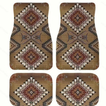 Vintage Bohemian Style Car Floor Mat Carpet