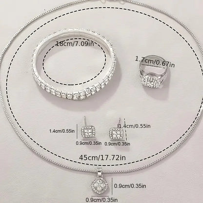 Women's Diamond Quartz Watch Set