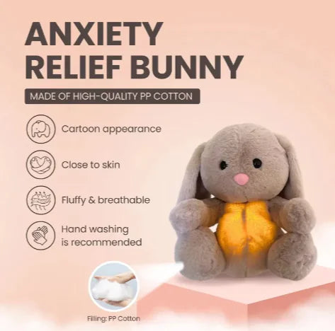Breathing Bunny Plush Toy lightweight and portable design